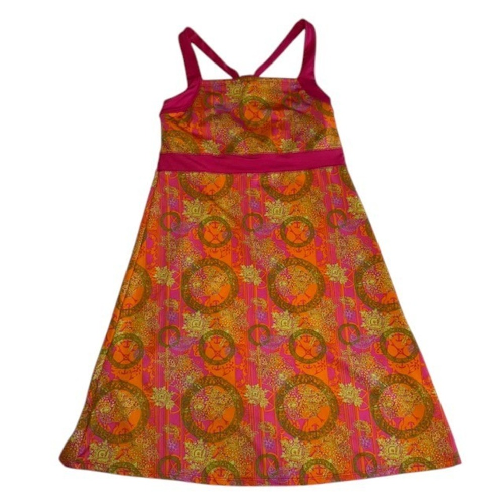 Soybu Women's Malia Dress Workout‎ Yoga Active Sleeveless Colorful Print Sz S